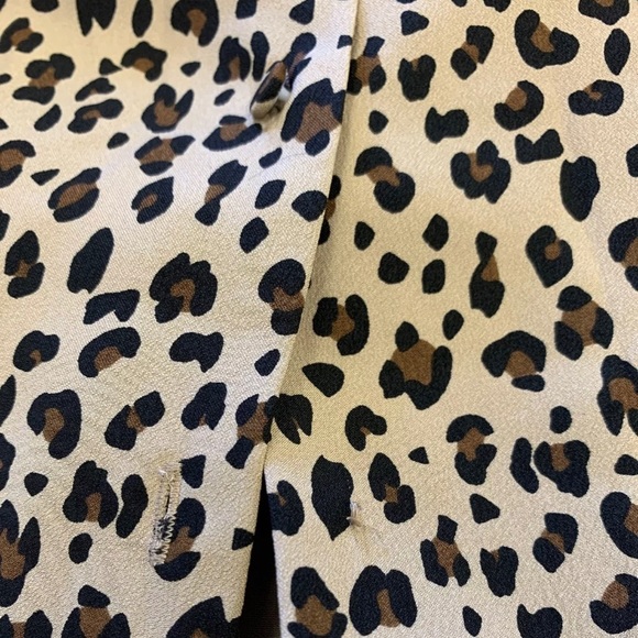 J Crew Leopard Print Button Down A-Line Dress - Picture 9 of 9